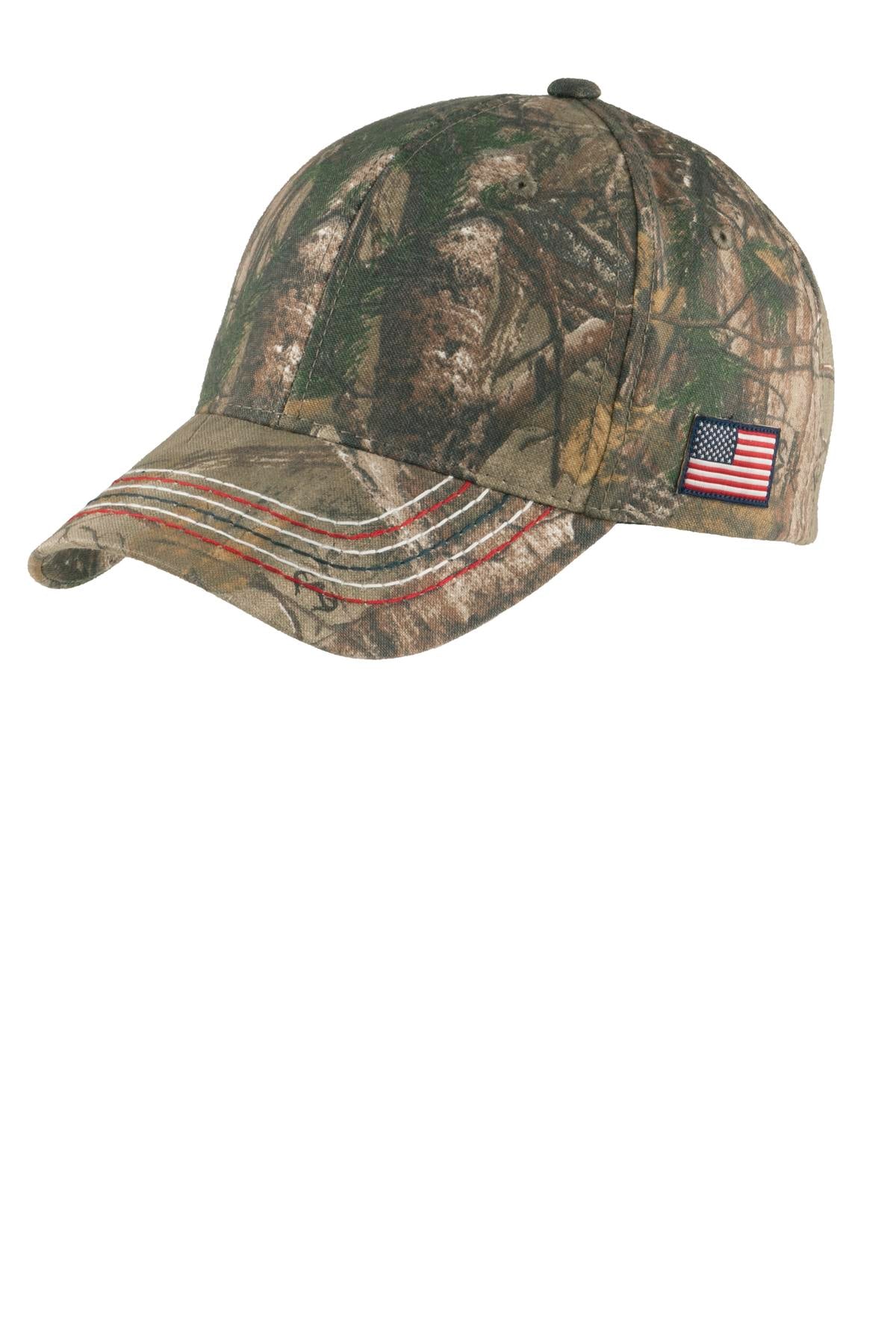 Port Authority® Americana Contrast Stitch Camouflage Cap. C909 - DFW Impression