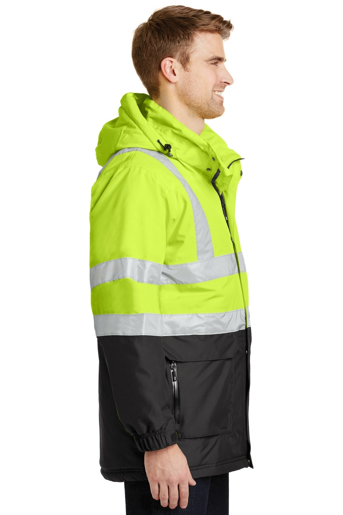 Port Authority® ANSI 107 Class 3 Safety Heavyweight Parka. J799S - DFW Impression