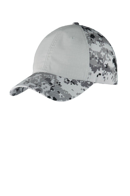 Port Authority® Colorblock Digital Ripstop Camouflage Cap. C926 - DFW Impression