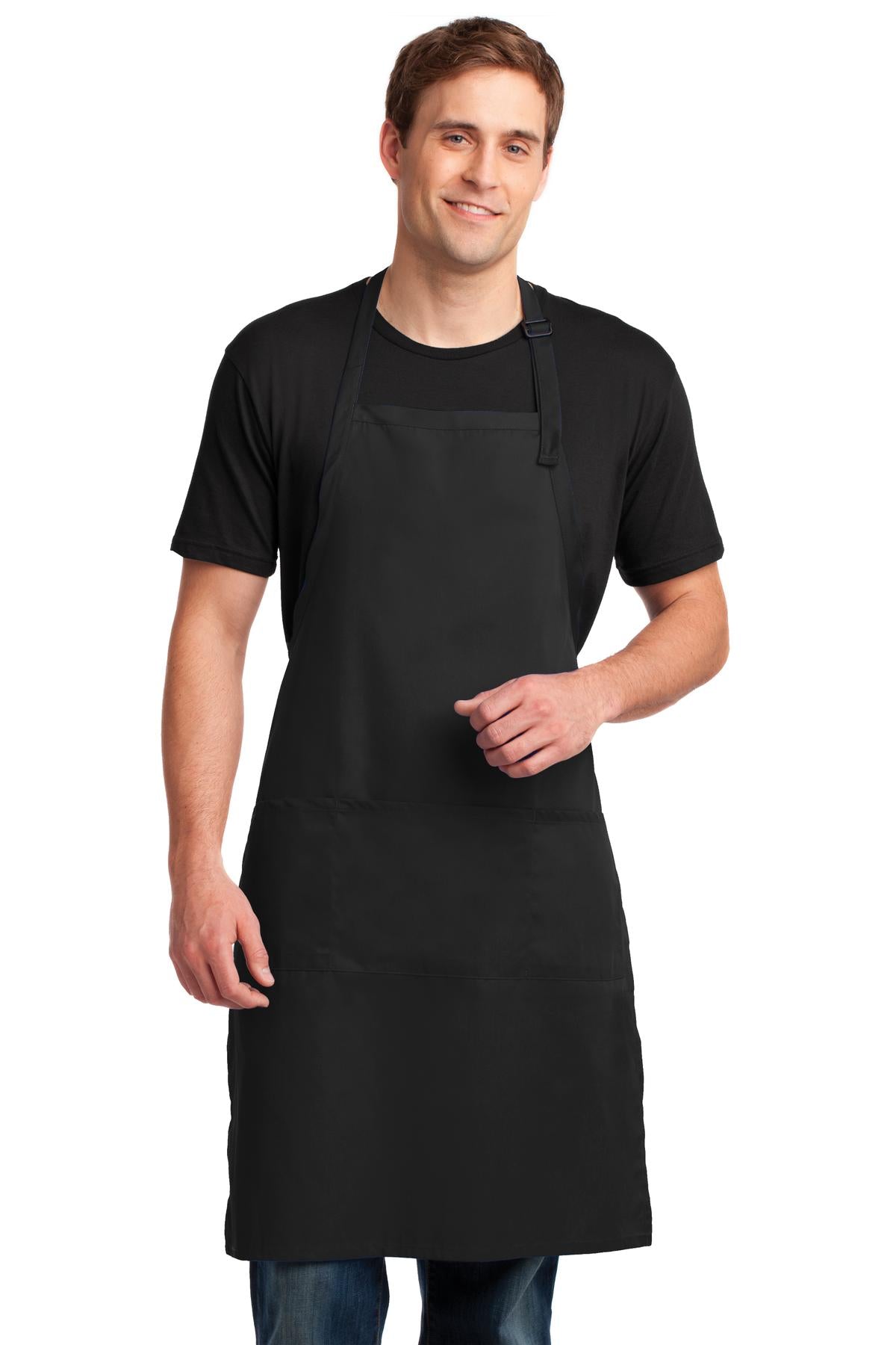 Port Authority® Easy Care Extra Long Bib Apron with Stain Release. A700 - DFW Impression