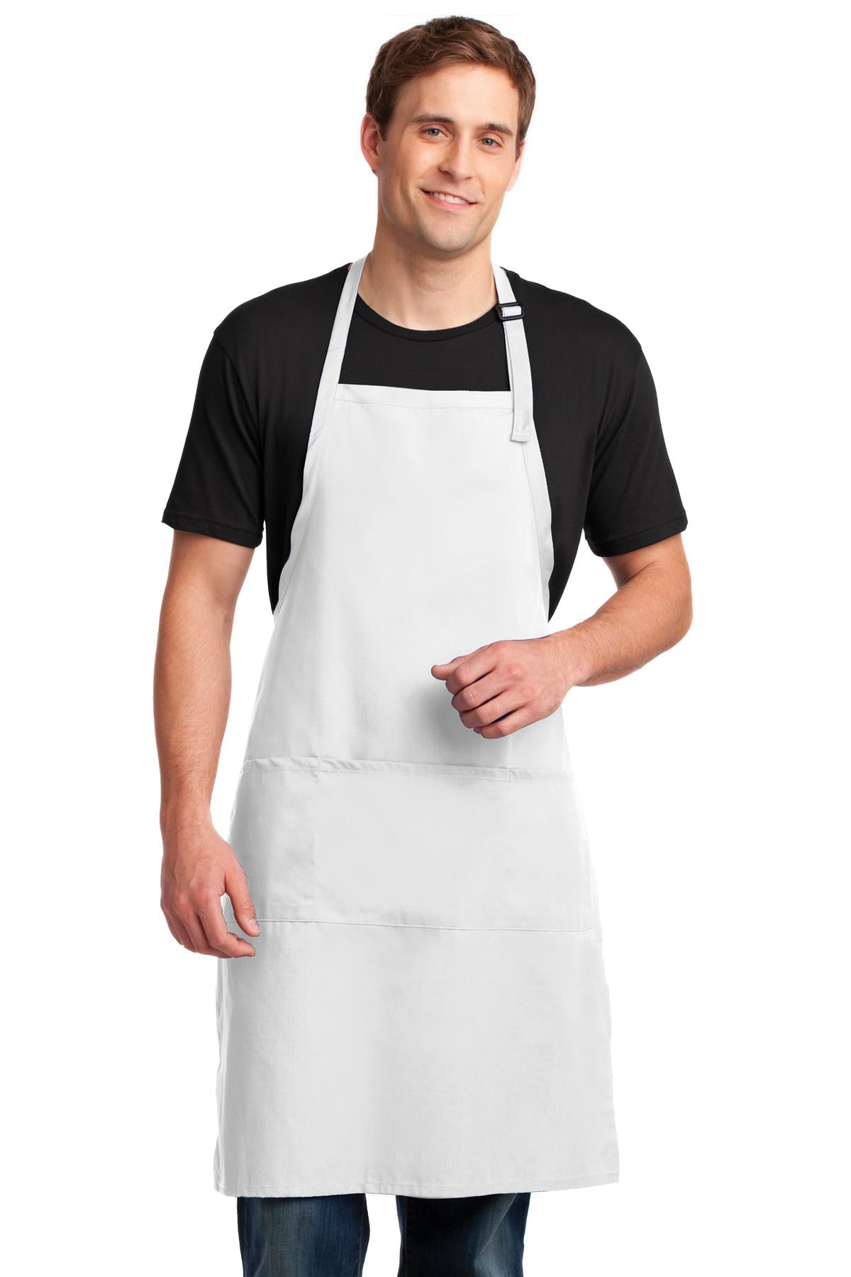 Port Authority® Easy Care Extra Long Bib Apron with Stain Release. A700 - DFW Impression