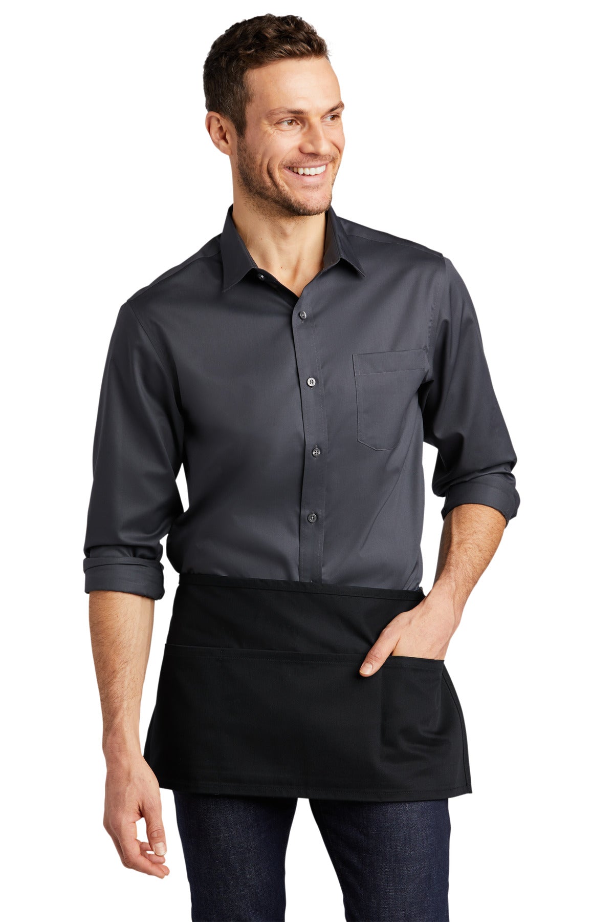 Port Authority® Easy Care Reversible Waist Apron with Stain Release. A707 - DFW Impression