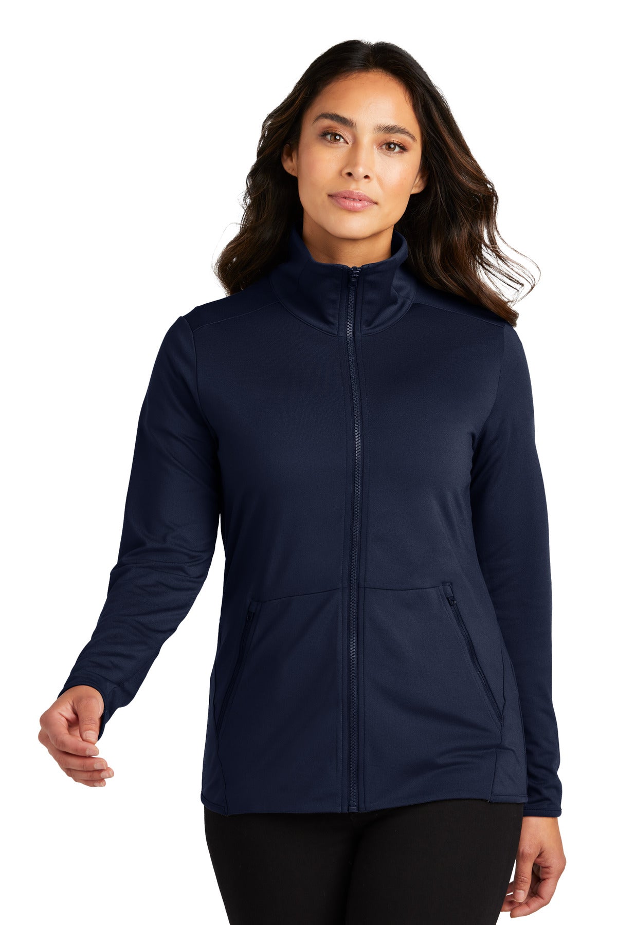 Port Authority® Ladies Accord Stretch Fleece Full-Zip LK595 - DFW Impression