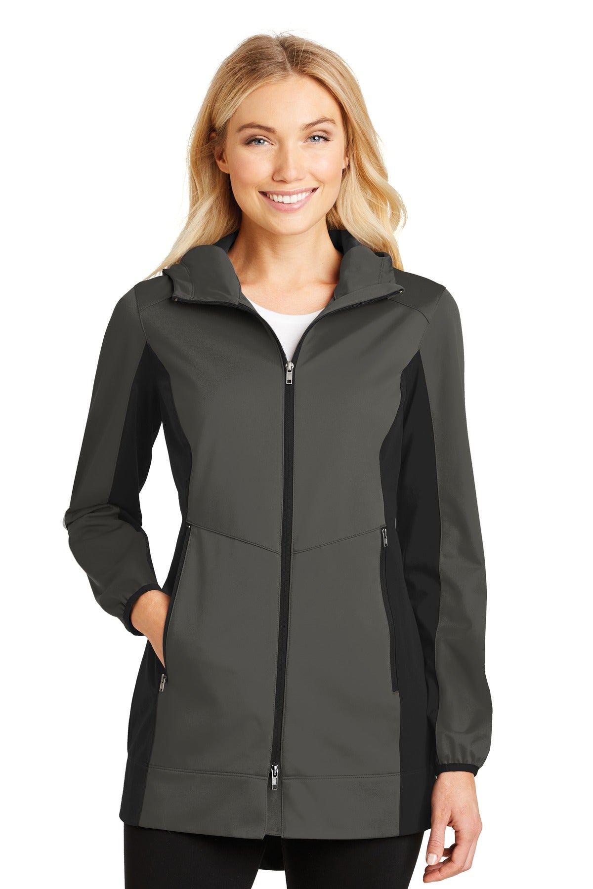 Port Authority® Ladies Active Hooded Soft Shell Jacket. L719 - DFW Impression