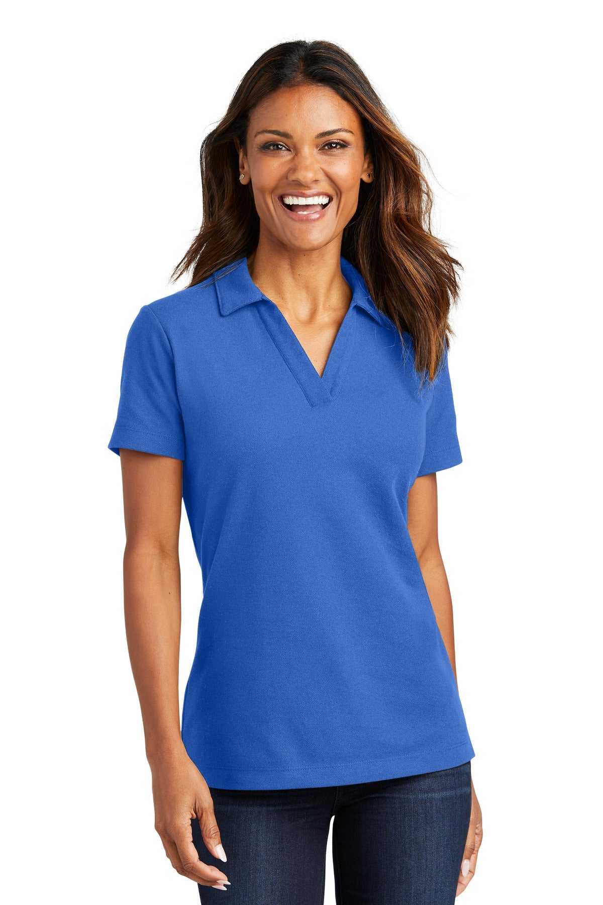 Port Authority® Ladies C-FREE™ Cotton Blend Pique Polo LK867 - DFW Impression