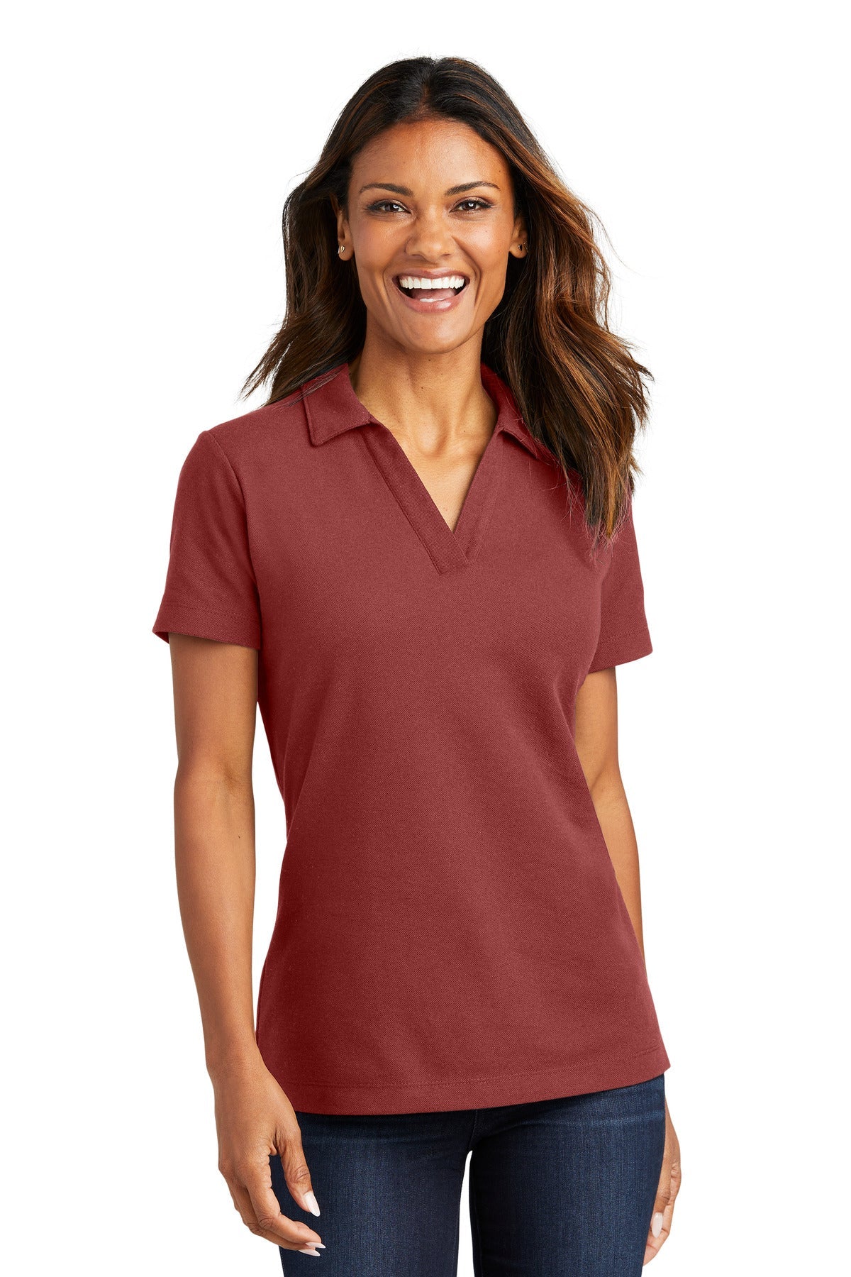 Port Authority® Ladies C-FREE™ Cotton Blend Pique Polo LK867 - DFW Impression