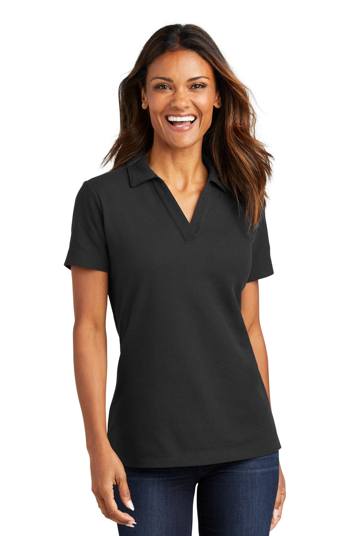 Port Authority® Ladies C-FREE™ Cotton Blend Pique Polo LK867 - DFW Impression