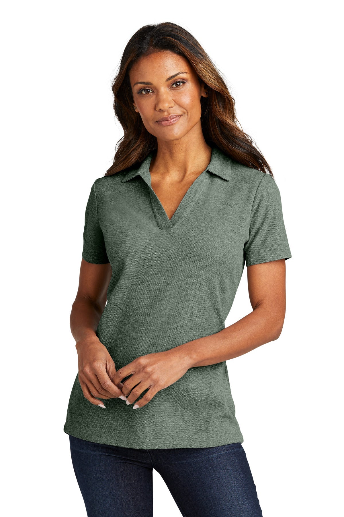 Port Authority® Ladies C-FREE™ Cotton Blend Pique Polo LK867 - DFW Impression