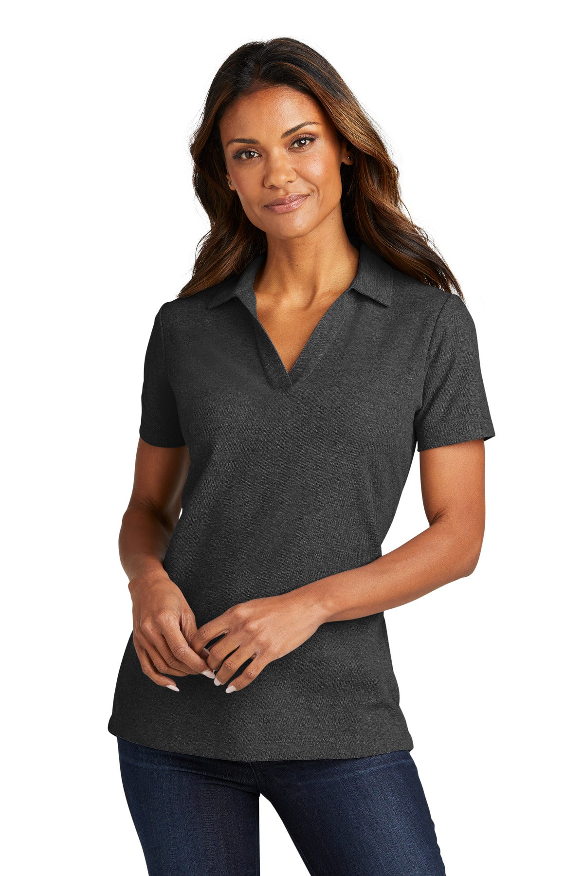 Port Authority® Ladies C-FREE™ Cotton Blend Pique Polo LK867 - DFW Impression