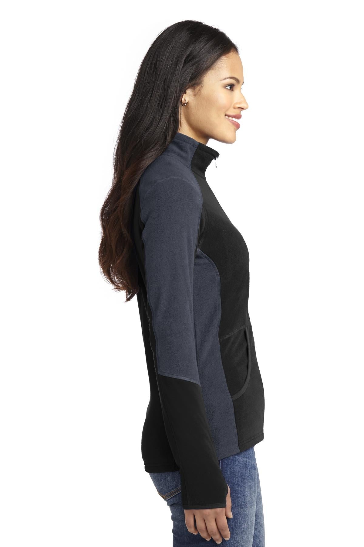 Port Authority® Ladies Colorblock Microfleece Jacket. L230 - DFW Impression