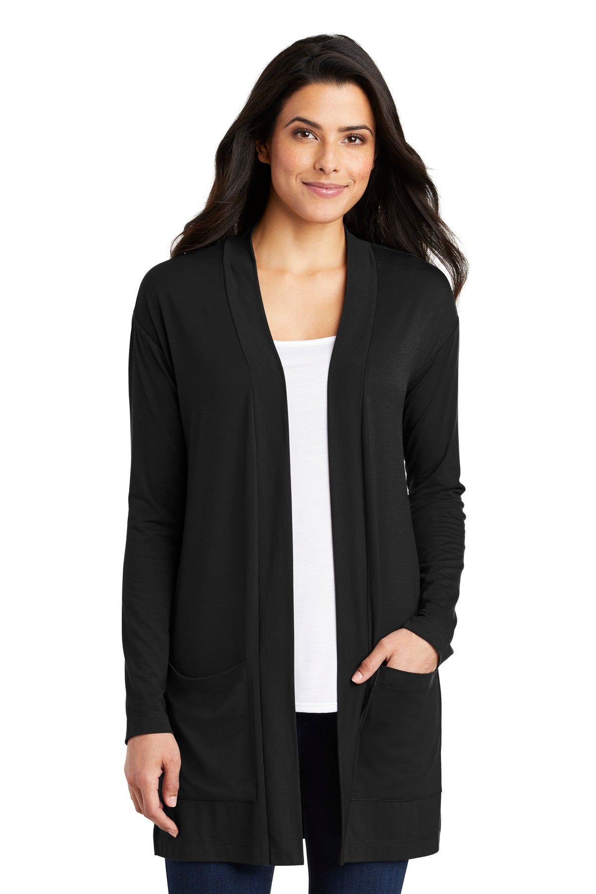 Port Authority ® Ladies Concept Long Pocket Cardigan . LK5434 - DFW Impression