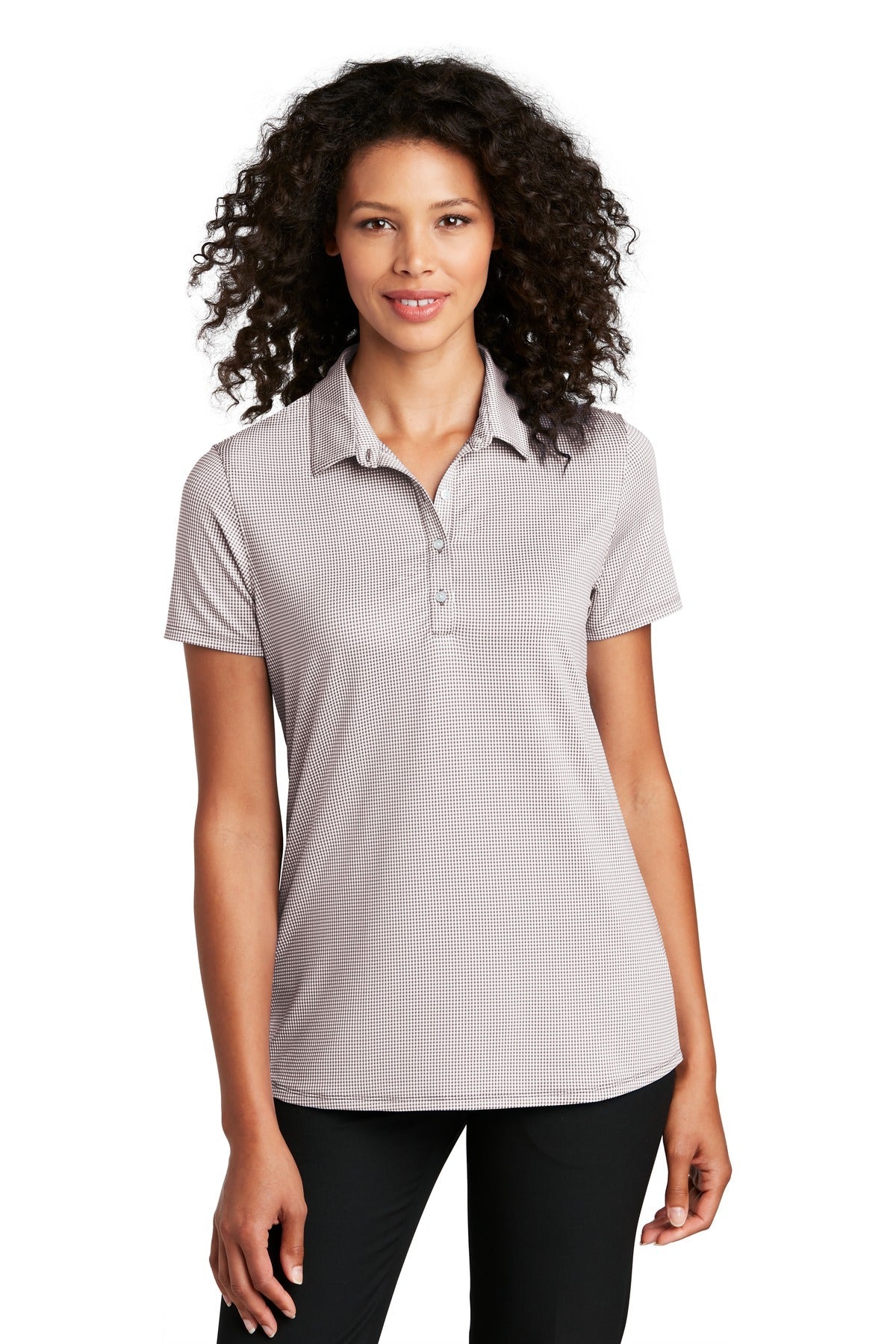 Port Authority ® Ladies Gingham Polo LK646 - DFW Impression