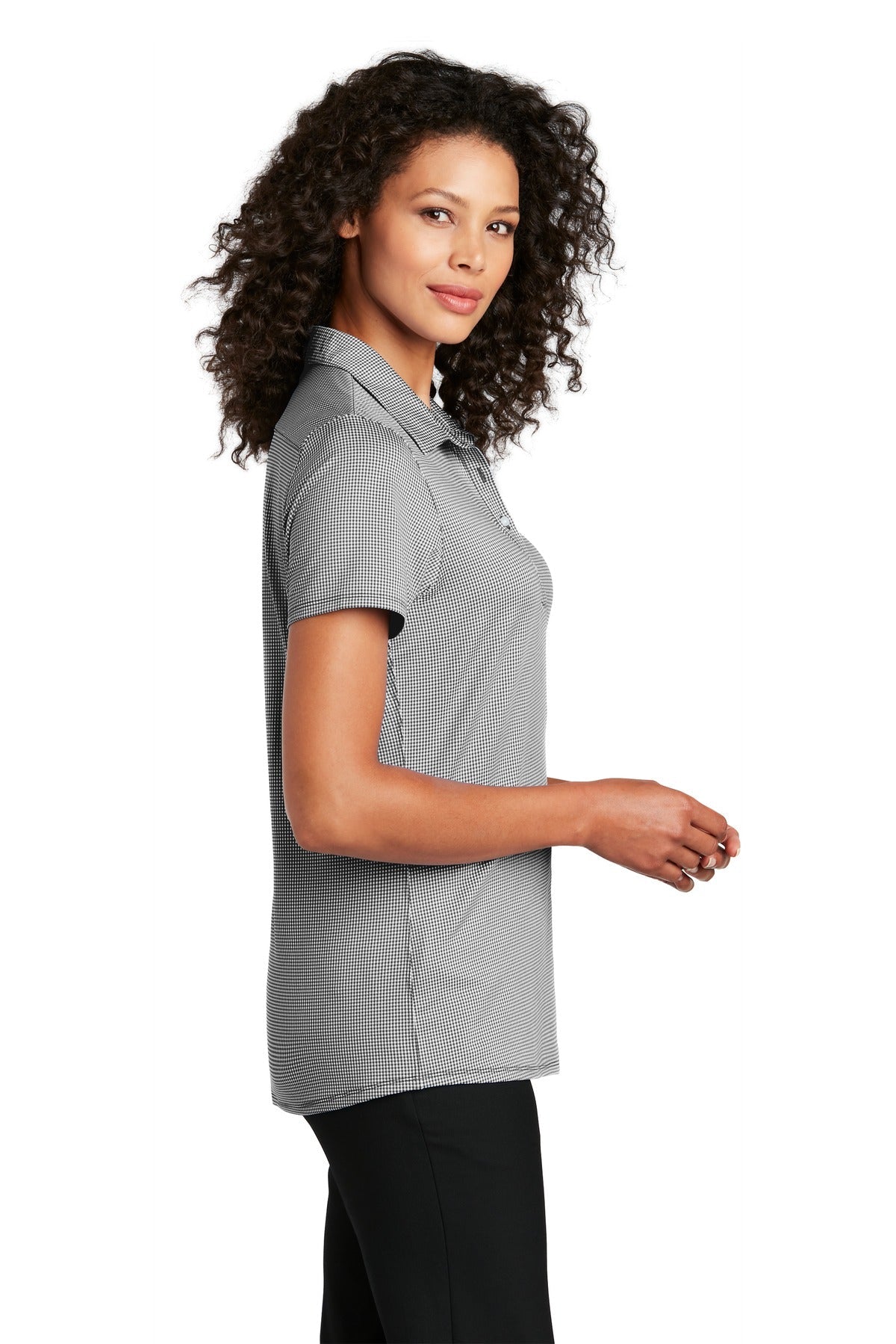 Port Authority ® Ladies Gingham Polo LK646 - DFW Impression