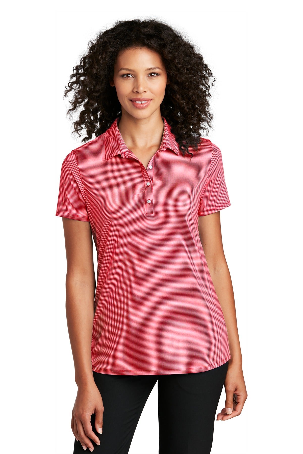 Port Authority ® Ladies Gingham Polo LK646 - DFW Impression