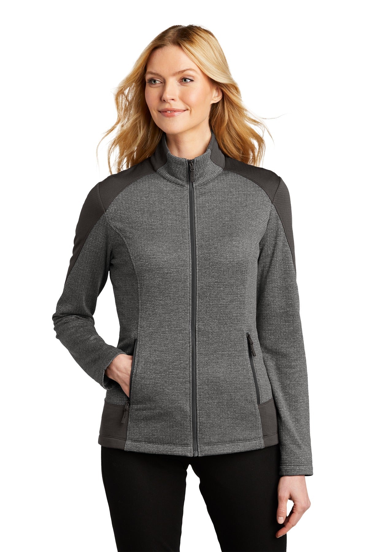 Port Authority ® Ladies Grid Fleece Jacket. L239 - DFW Impression