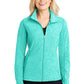 Port Authority® Ladies Heather Microfleece Full-Zip Jacket. L235 - DFW Impression
