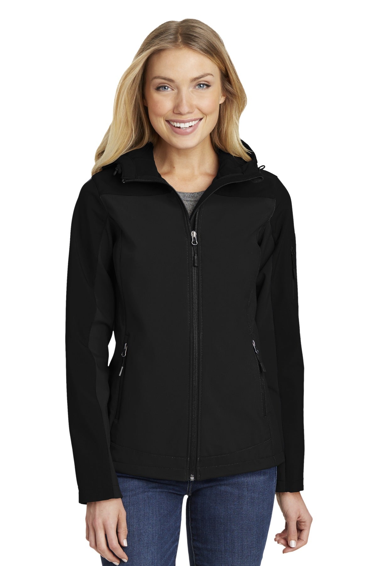 Port Authority® Ladies Hooded Core Soft Shell Jacket. L335 - DFW Impression