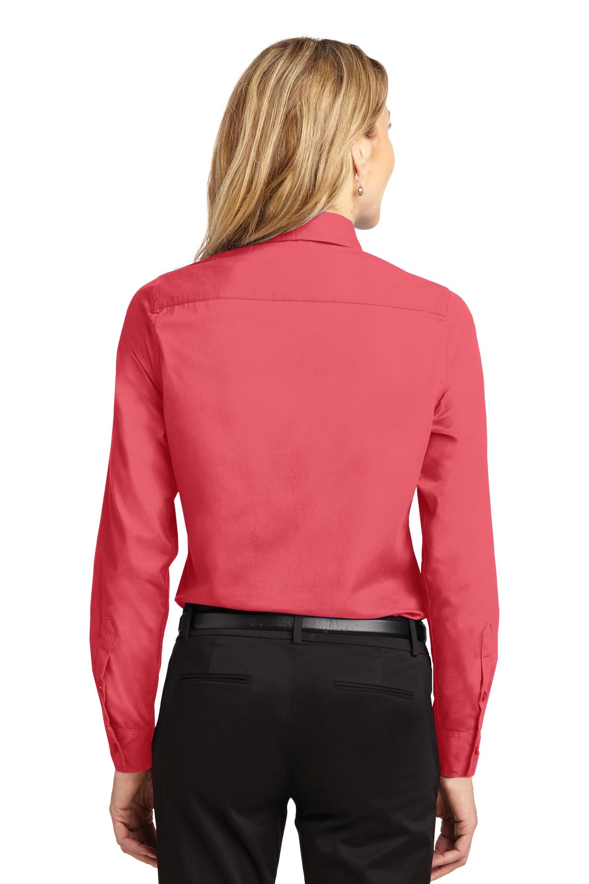 Port Authority® Ladies Long Sleeve Easy Care Shirt. L608 [Hibiscus] - DFW Impression
