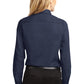 Port Authority® Ladies Long Sleeve Easy Care Shirt. L608 [Navy/ Light Stone] - DFW Impression