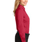 Port Authority® Ladies Long Sleeve Easy Care Shirt. L608 [Red/ Light Stone] - DFW Impression