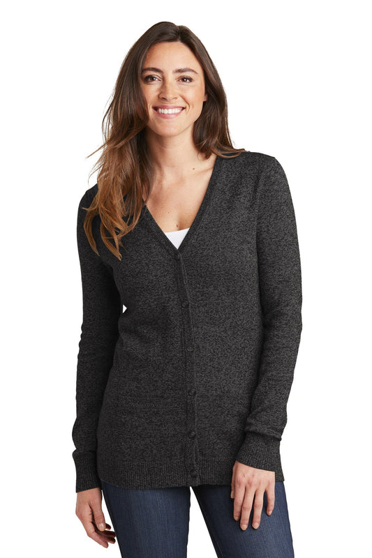 Port Authority ® Ladies Marled Cardigan Sweater. LSW415 - DFW Impression
