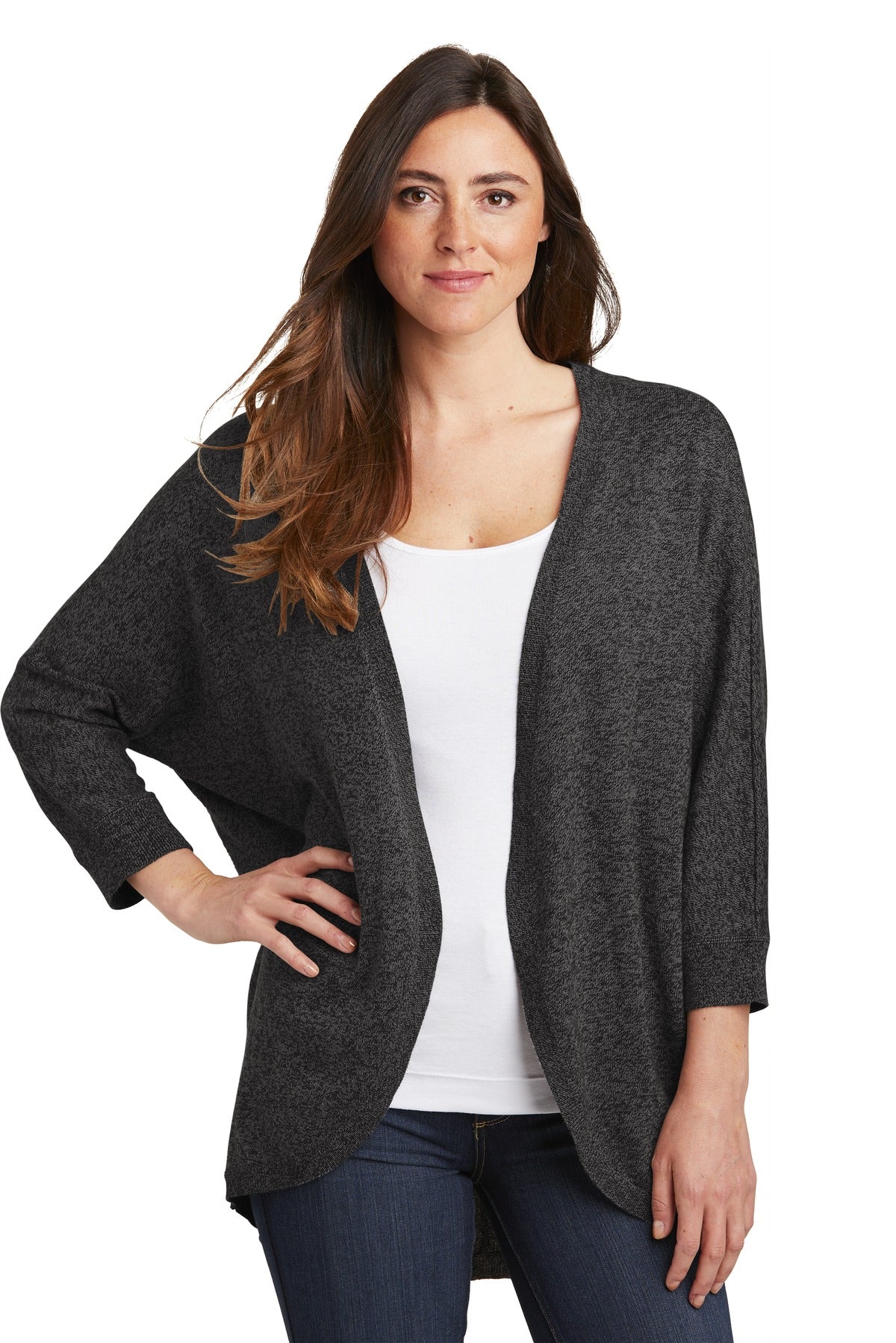 Port Authority ® Ladies Marled Cocoon Sweater. LSW416 - DFW Impression