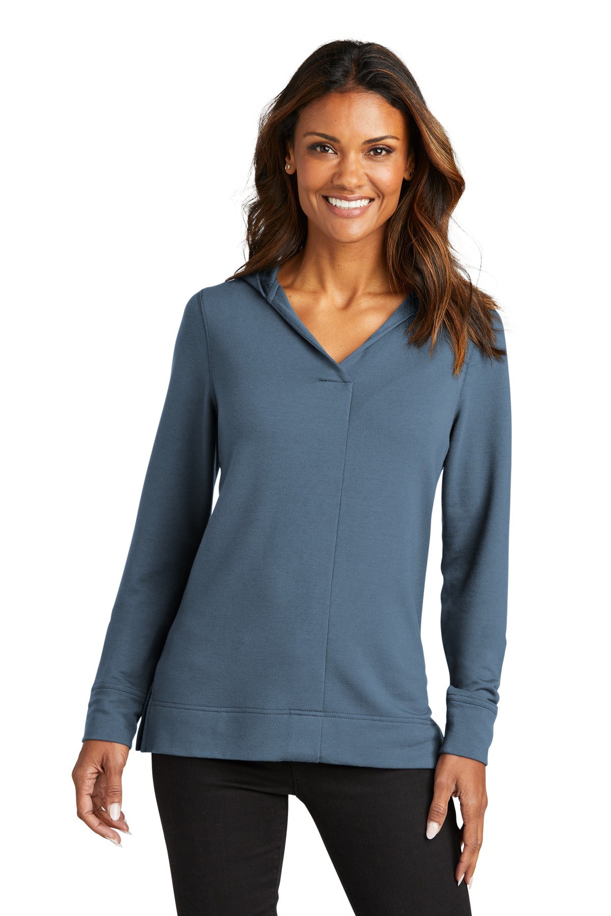 Port Authority® Ladies Microterry Pullover Hoodie LK826 - DFW Impression