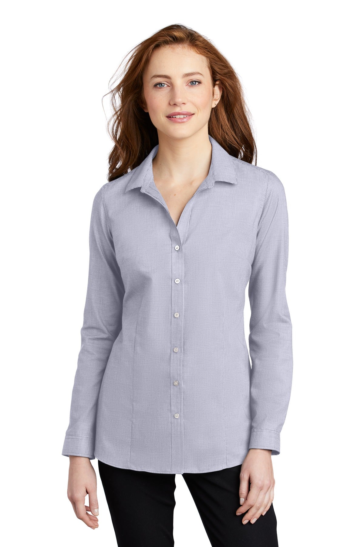 Port Authority ® Ladies Pincheck Easy Care Shirt LW645 - DFW Impression