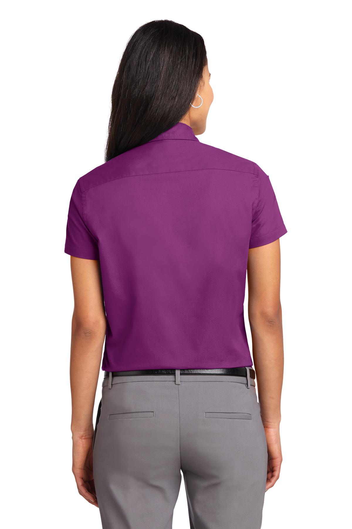 Port Authority® Ladies Short Sleeve Easy Care Shirt. L508 [Deep Berry] - DFW Impression