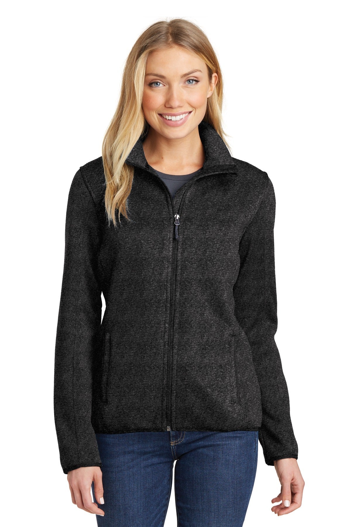 Port Authority® Ladies Sweater Fleece Jacket. L232 - DFW Impression