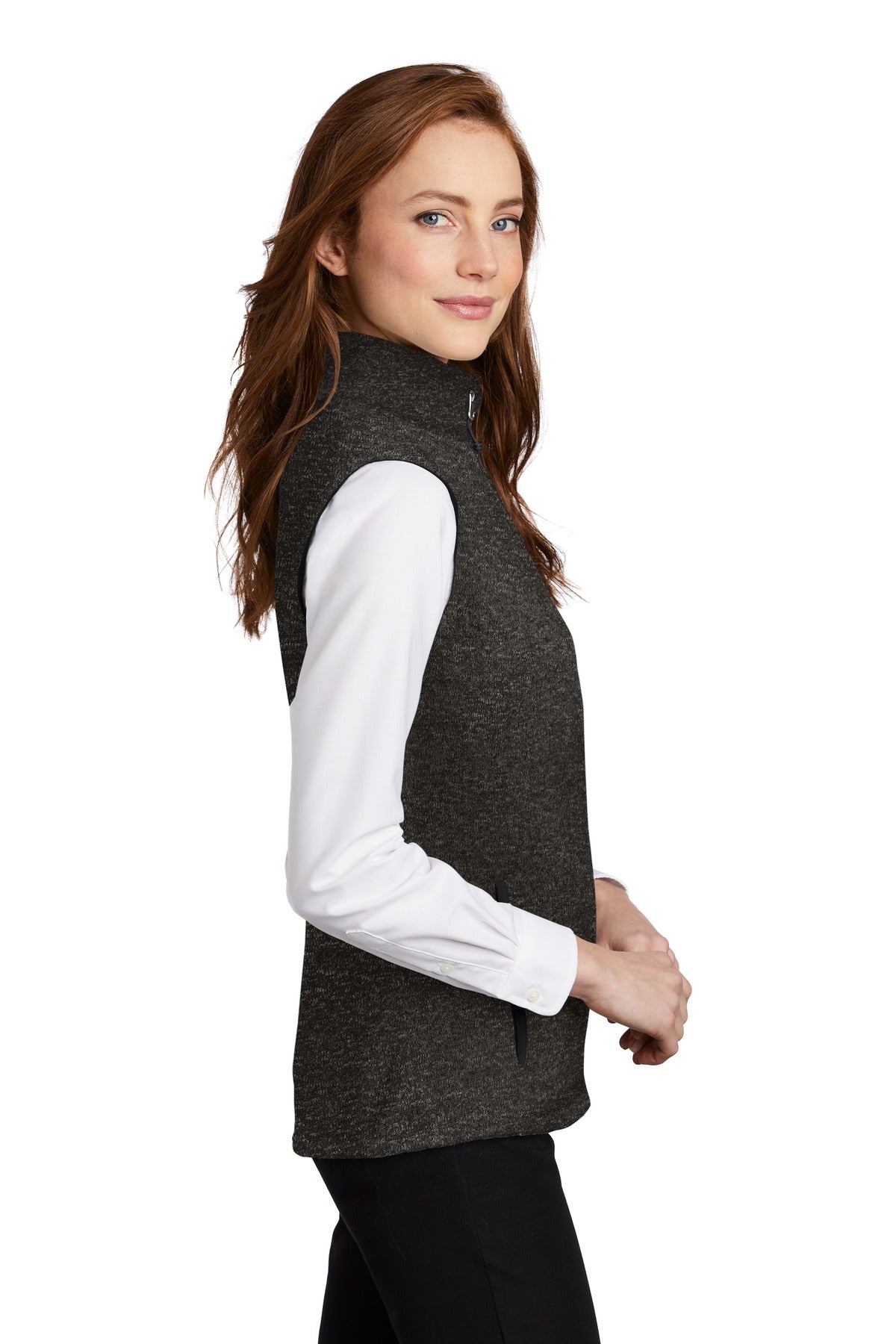 Port Authority ® Ladies Sweater Fleece Vest L236 - DFW Impression