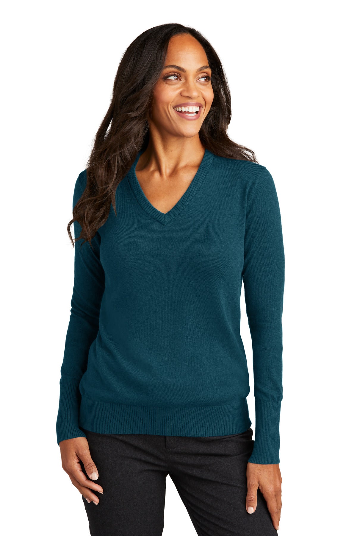 Port Authority® Ladies V-Neck Sweater. LSW285