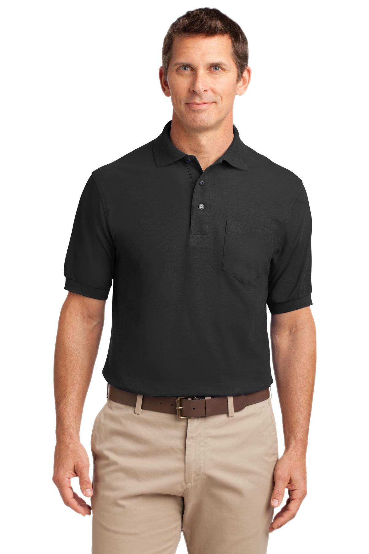 Port Authority® Silk Touch™ Polo with Pocket. K500P - DFW Impression