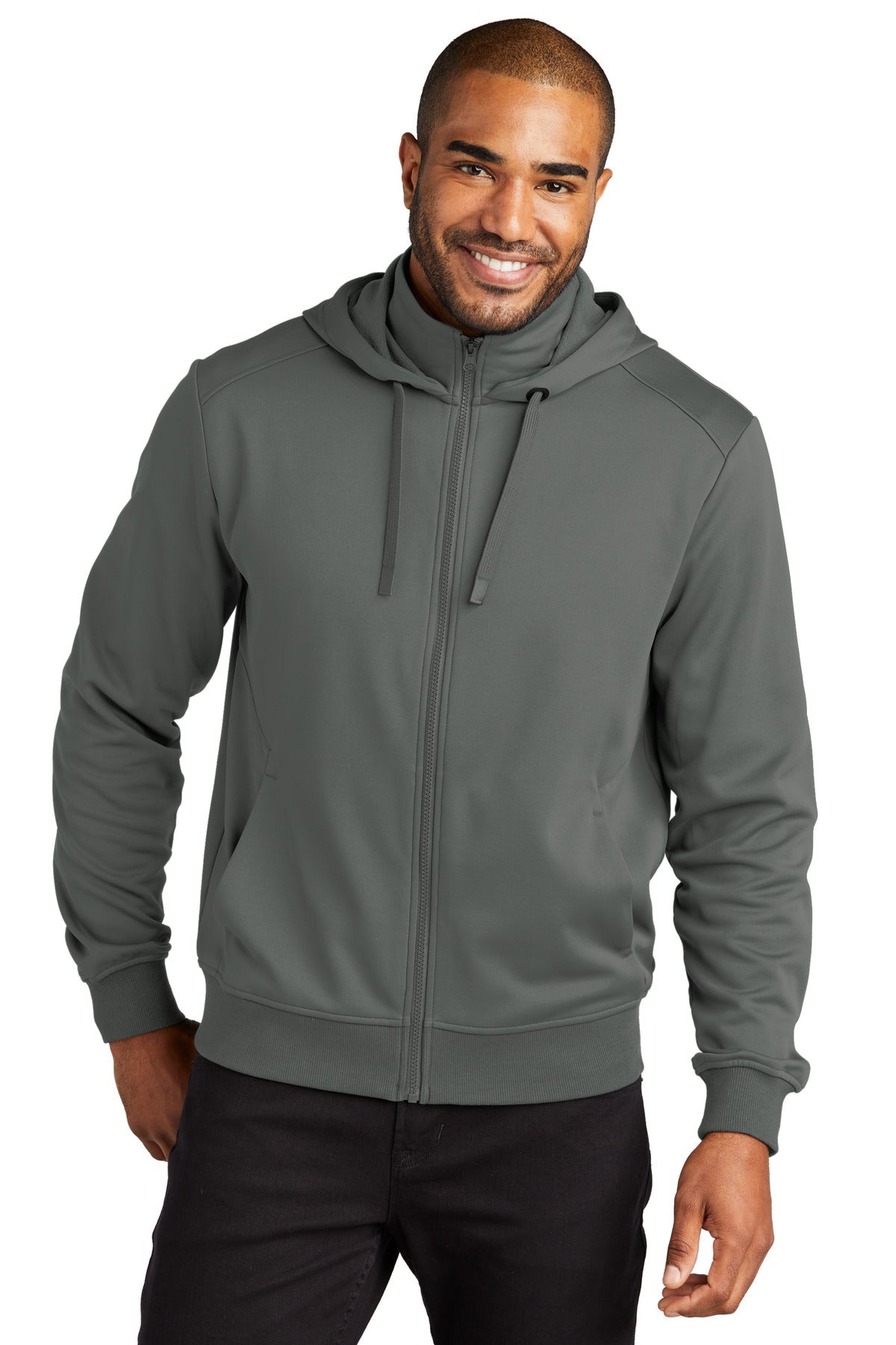 Port Authority® Smooth Fleece Hooded Jacket F814 - DFW Impression