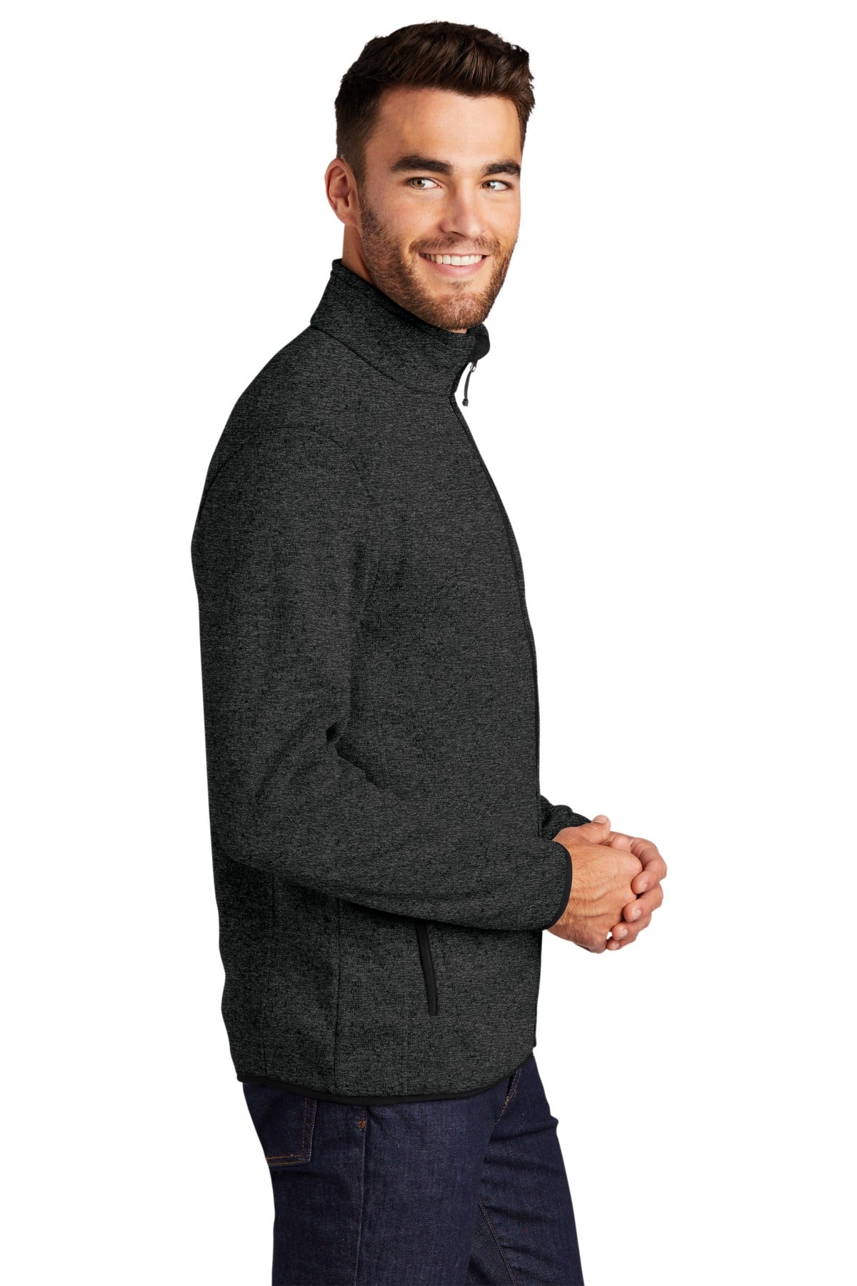 Port Authority® Sweater Fleece Jacket. F232 - DFW Impression