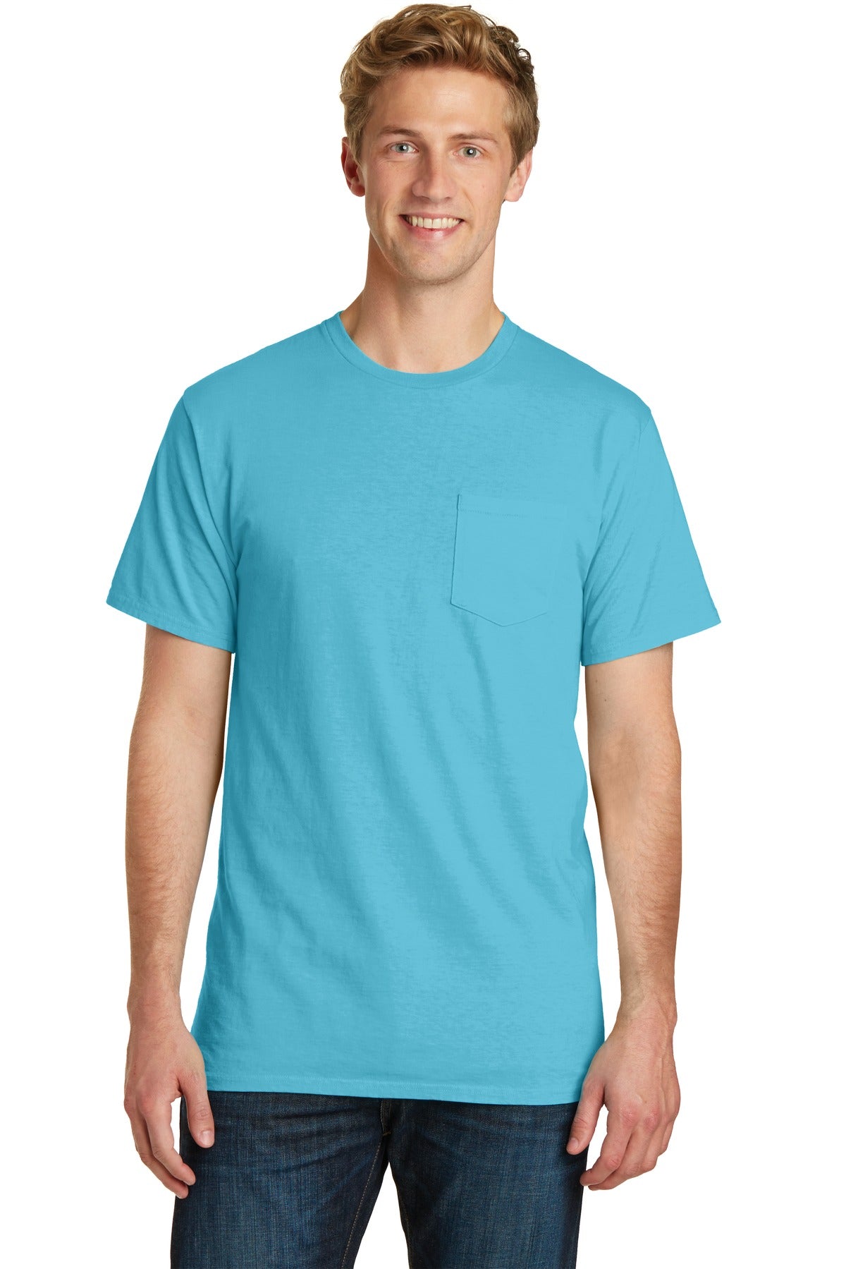 Port & Company® Beach Wash® Garment-Dyed Pocket Tee. PC099P - DFW Impression