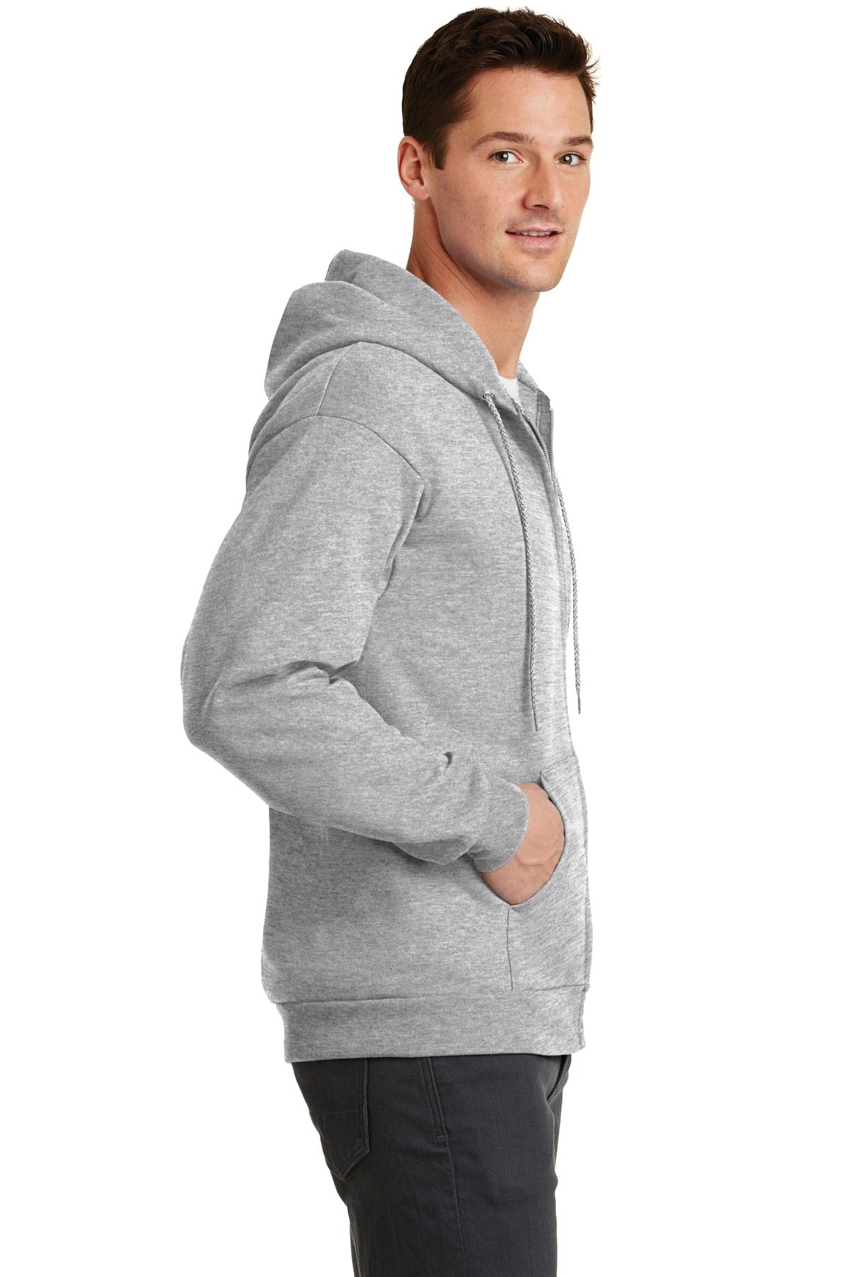 Port & Company® - Core Fleece Full-Zip Hooded Sweatshirt. PC78ZH - DFW Impression