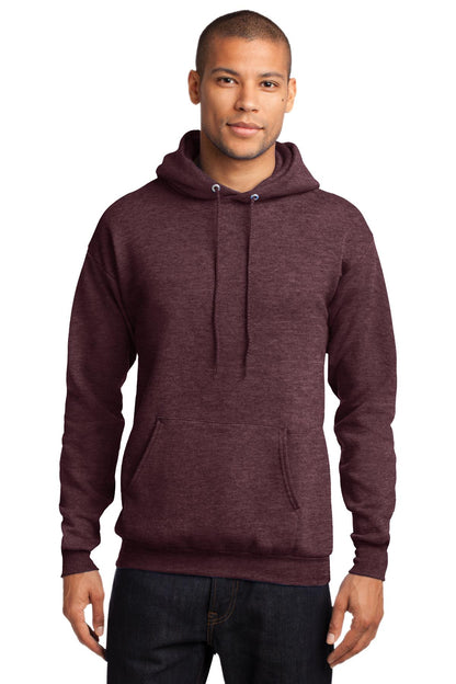 Port & Company® - Core Fleece Pullover Hooded Sweatshirt. PC78H [Heather Athletic Maroon] - DFW Impression