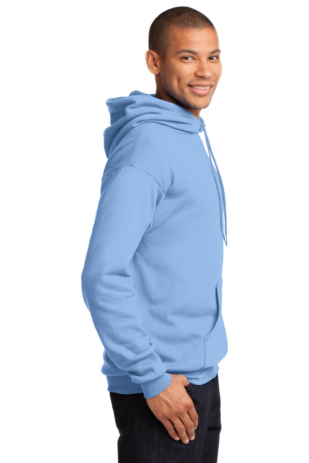 Port & Company® - Core Fleece Pullover Hooded Sweatshirt. PC78H [Light Blue] - DFW Impression