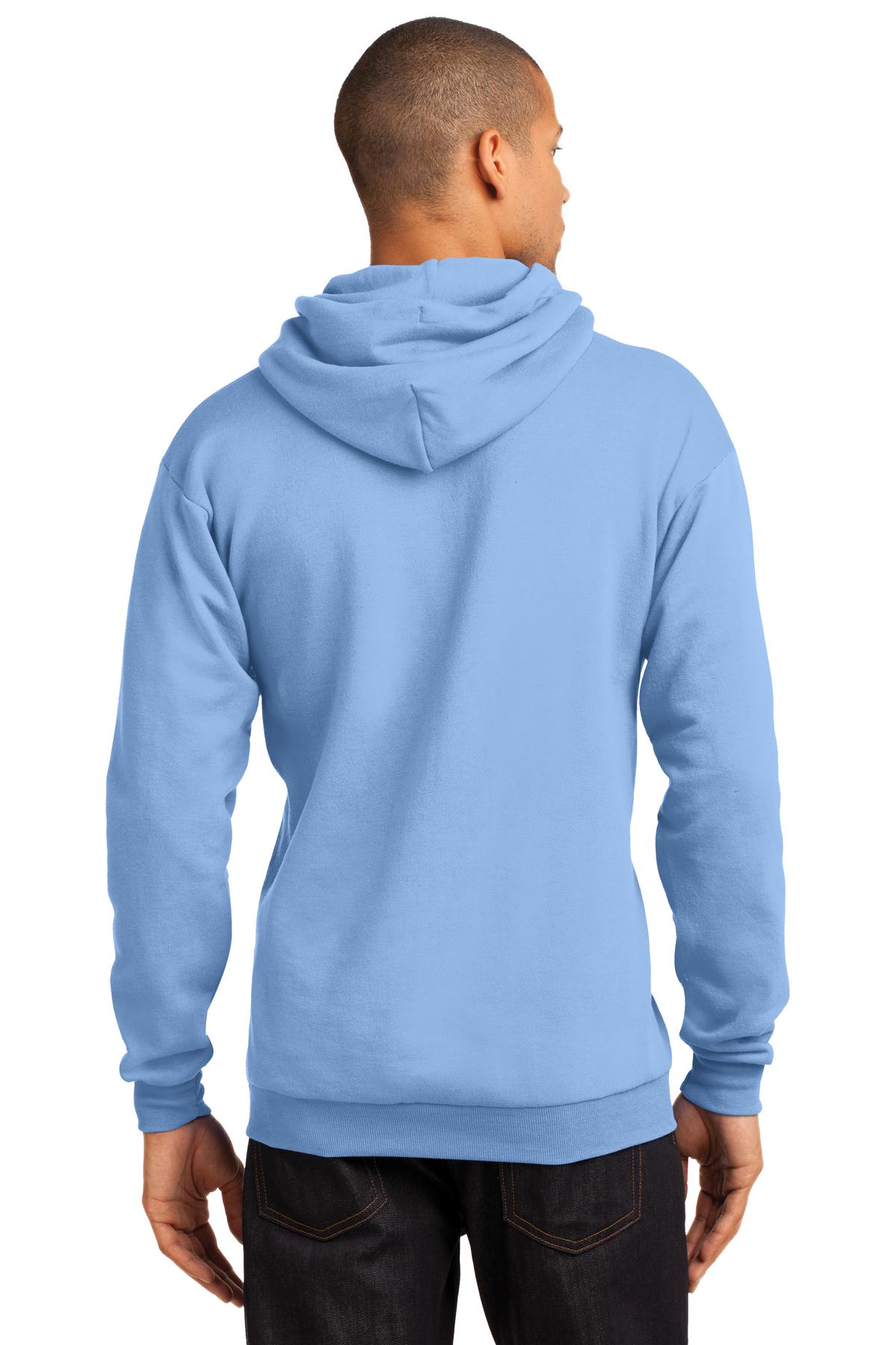 Port & Company® - Core Fleece Pullover Hooded Sweatshirt. PC78H [Light Blue] - DFW Impression