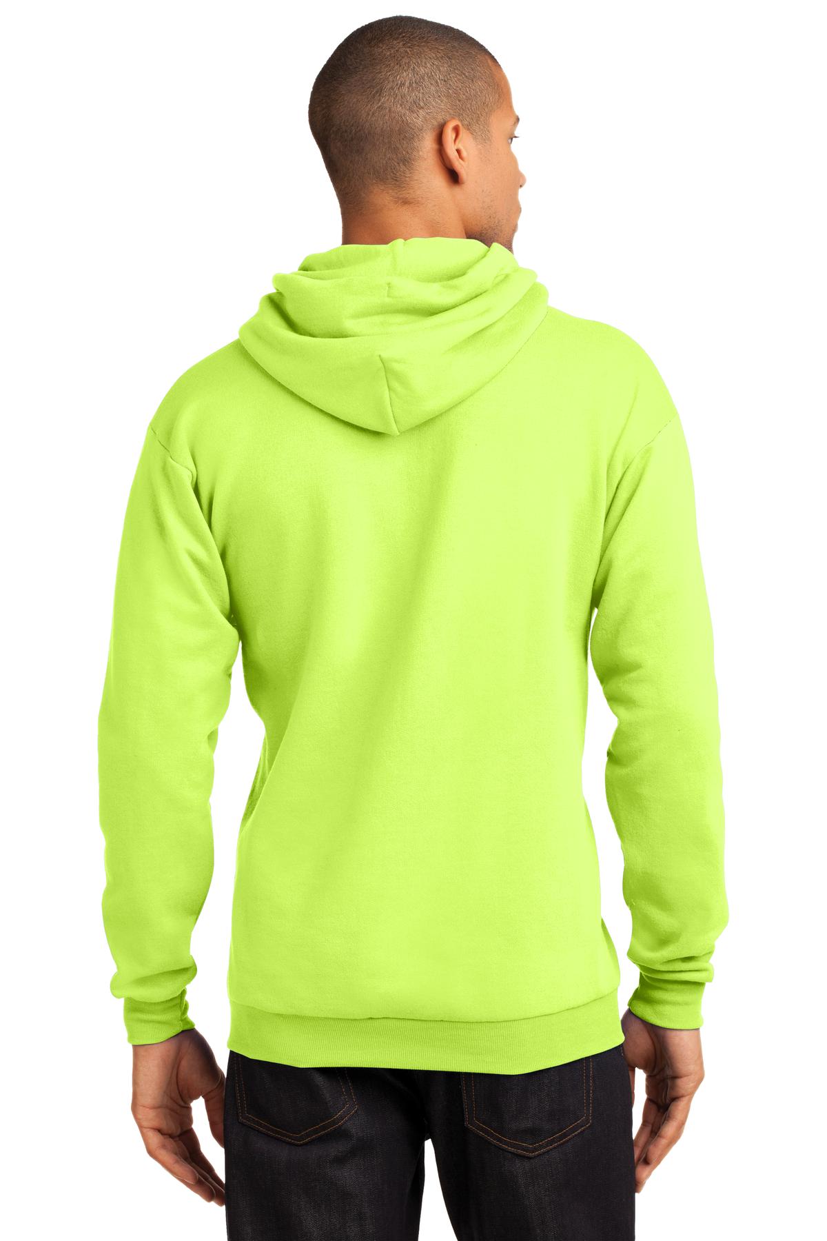Port & Company® - Core Fleece Pullover Hooded Sweatshirt. PC78H [Neon Yellow] - DFW Impression