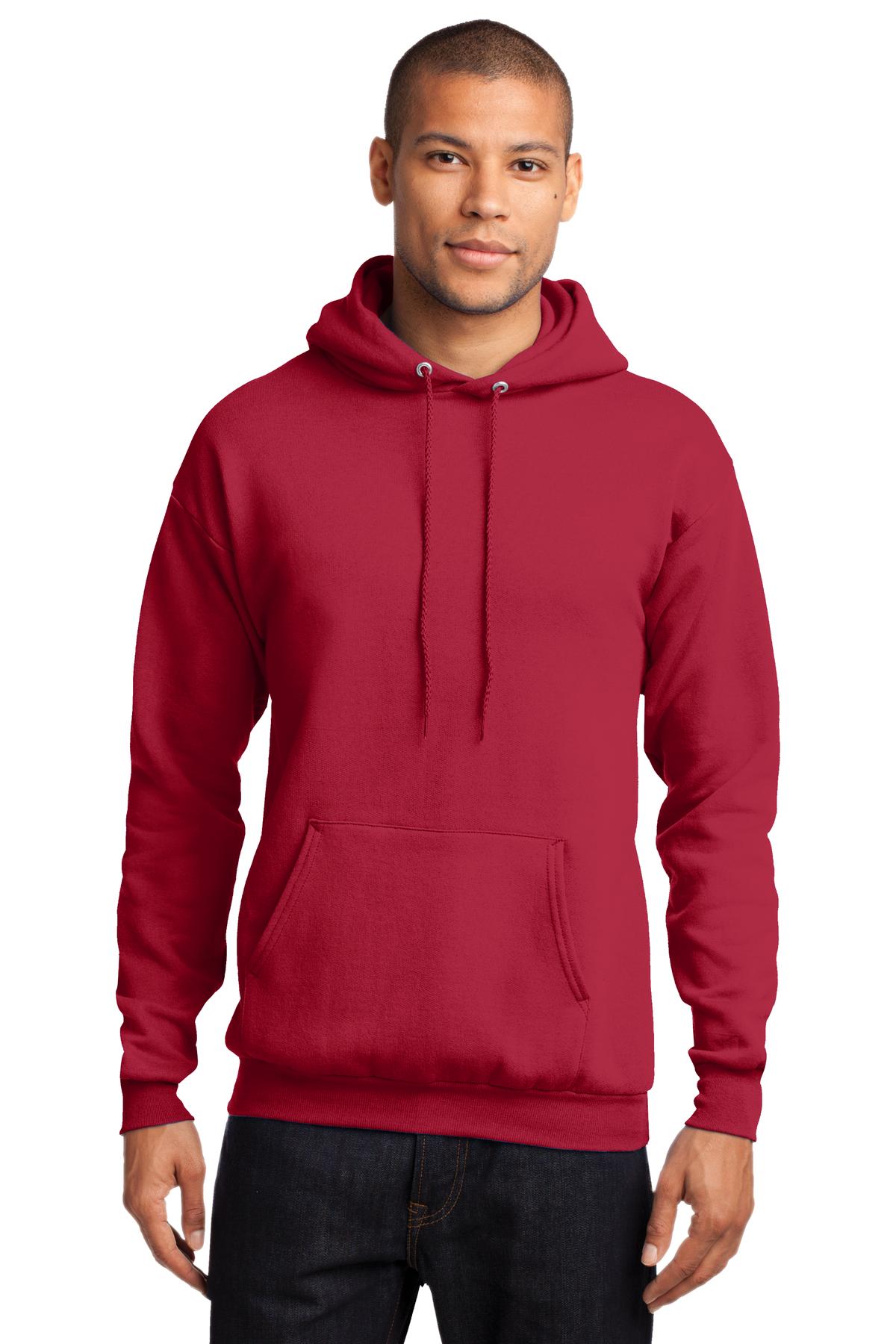 Port & Company® - Core Fleece Pullover Hooded Sweatshirt. PC78H [Red] - DFW Impression