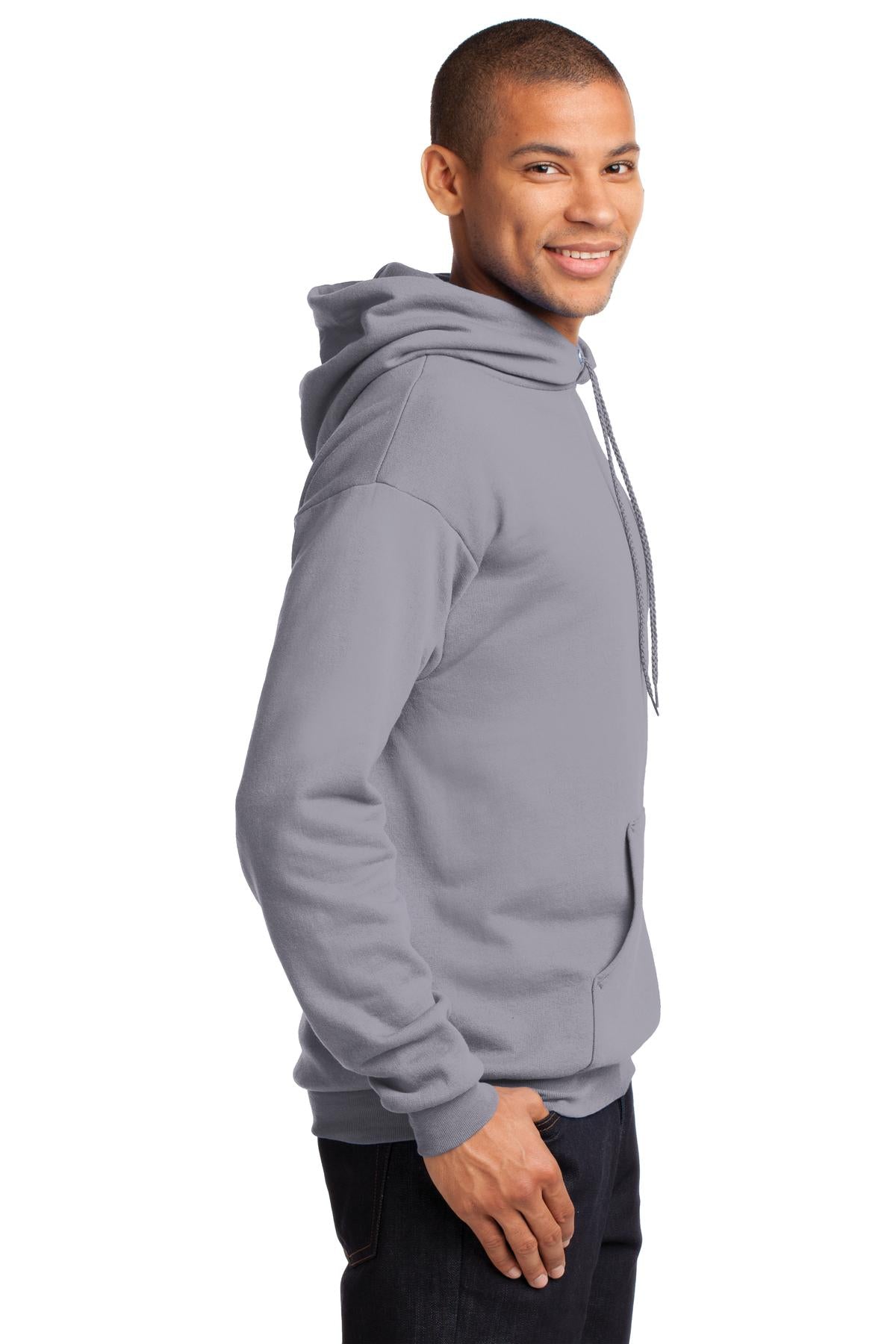 Port & Company® - Core Fleece Pullover Hooded Sweatshirt. PC78H [Silver] - DFW Impression