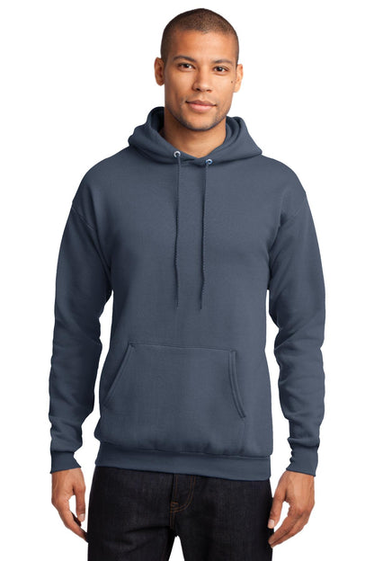Port & Company® - Core Fleece Pullover Hooded Sweatshirt. PC78H [Steel Blue] - DFW Impression