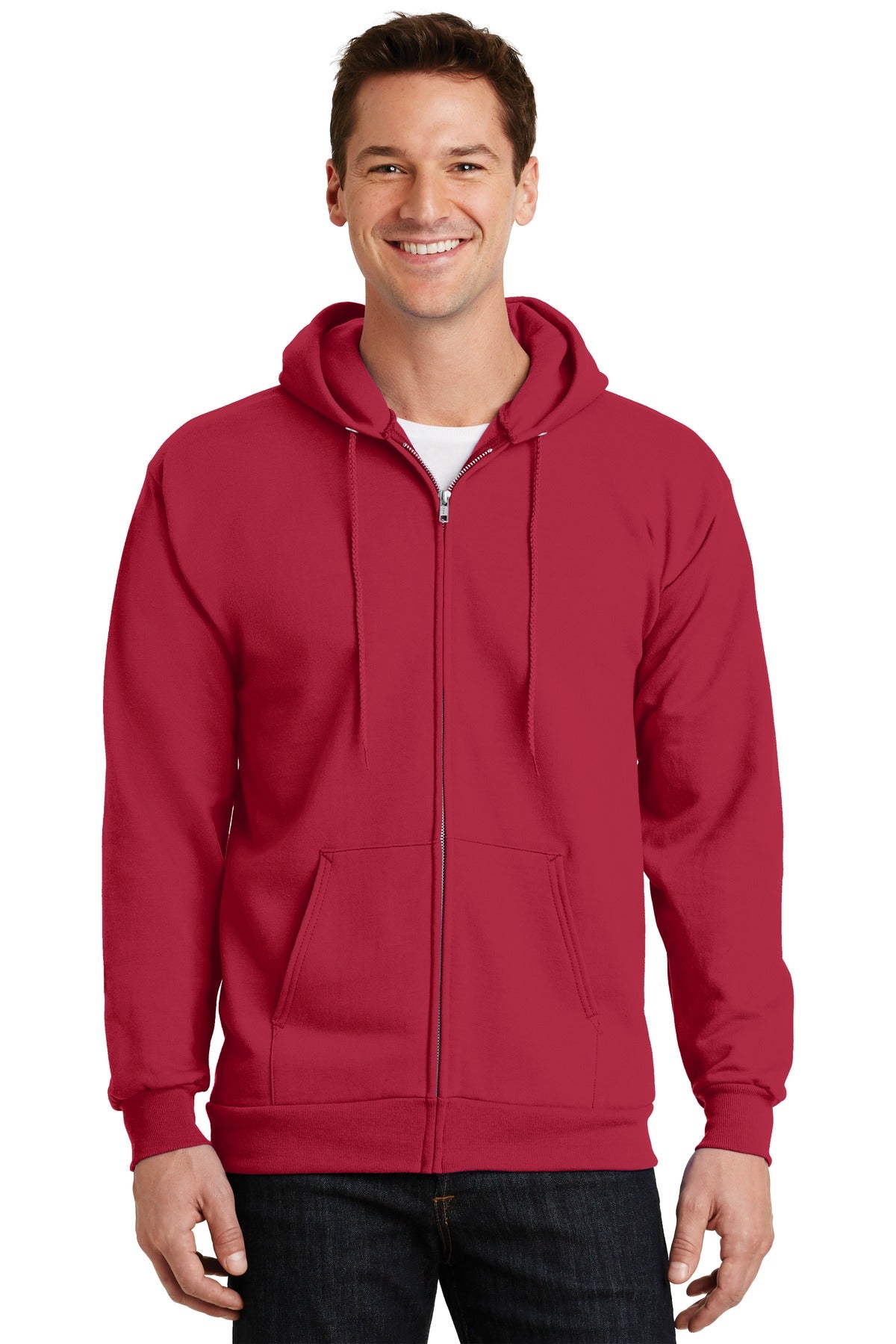 Port & Company® - Essential Fleece Full-Zip Hooded Sweatshirt. PC90ZH - DFW Impression