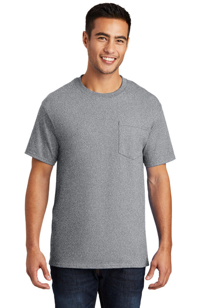 Port & Company® - Essential Pocket Tee. PC61P [Athletic Heather*] - DFW Impression