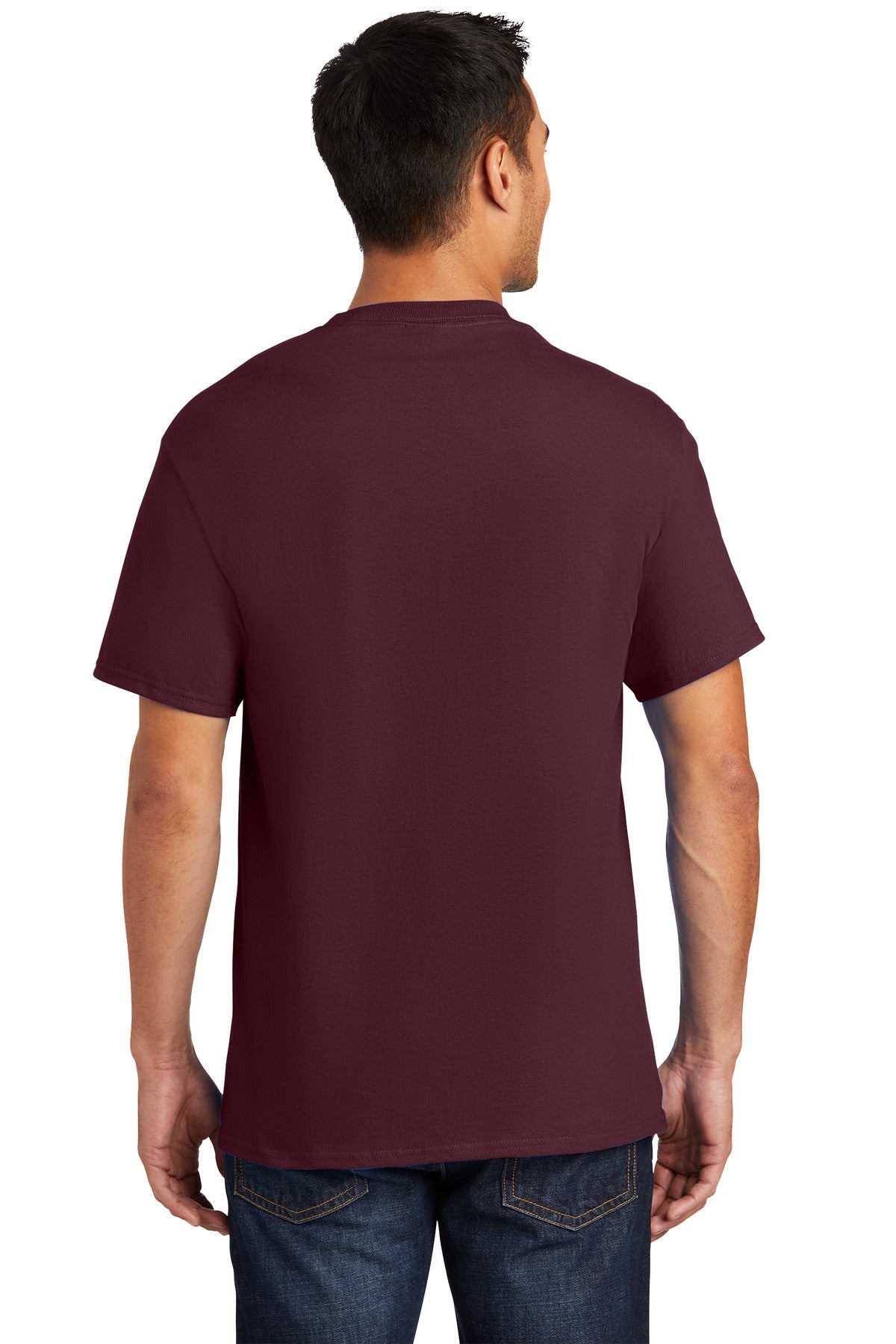 Port & Company® - Essential Pocket Tee. PC61P [Athletic Maroon] - DFW Impression