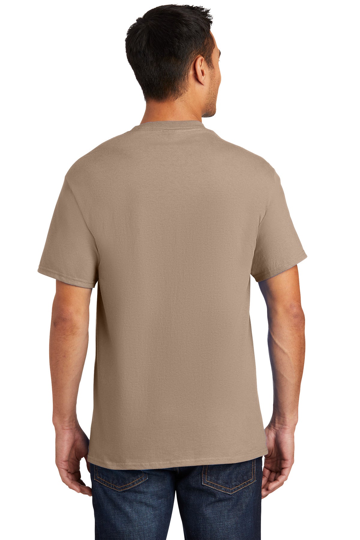 Port & Company® - Essential Pocket Tee. PC61P [Sand] - DFW Impression