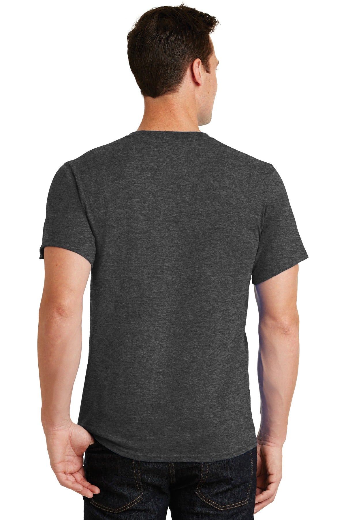 Port & Company® - Essential Tee. PC61 [Dark Heather Grey] - DFW Impression