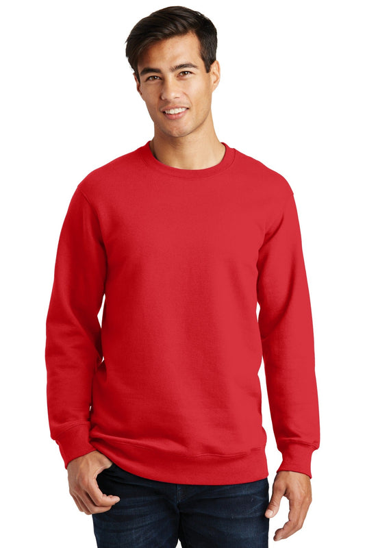 Port & Company® Fan Favorite Fleece Crewneck Sweatshirt. PC850 [Bright Red] - DFW Impression